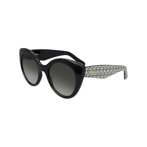 NWT Elegant Salvatore Ferragamo SF964S 003 Sunglasses Women's BLK Made In Italy - Picture 2 of 10